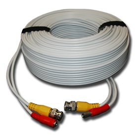 150FT White Premade Siamese Cable